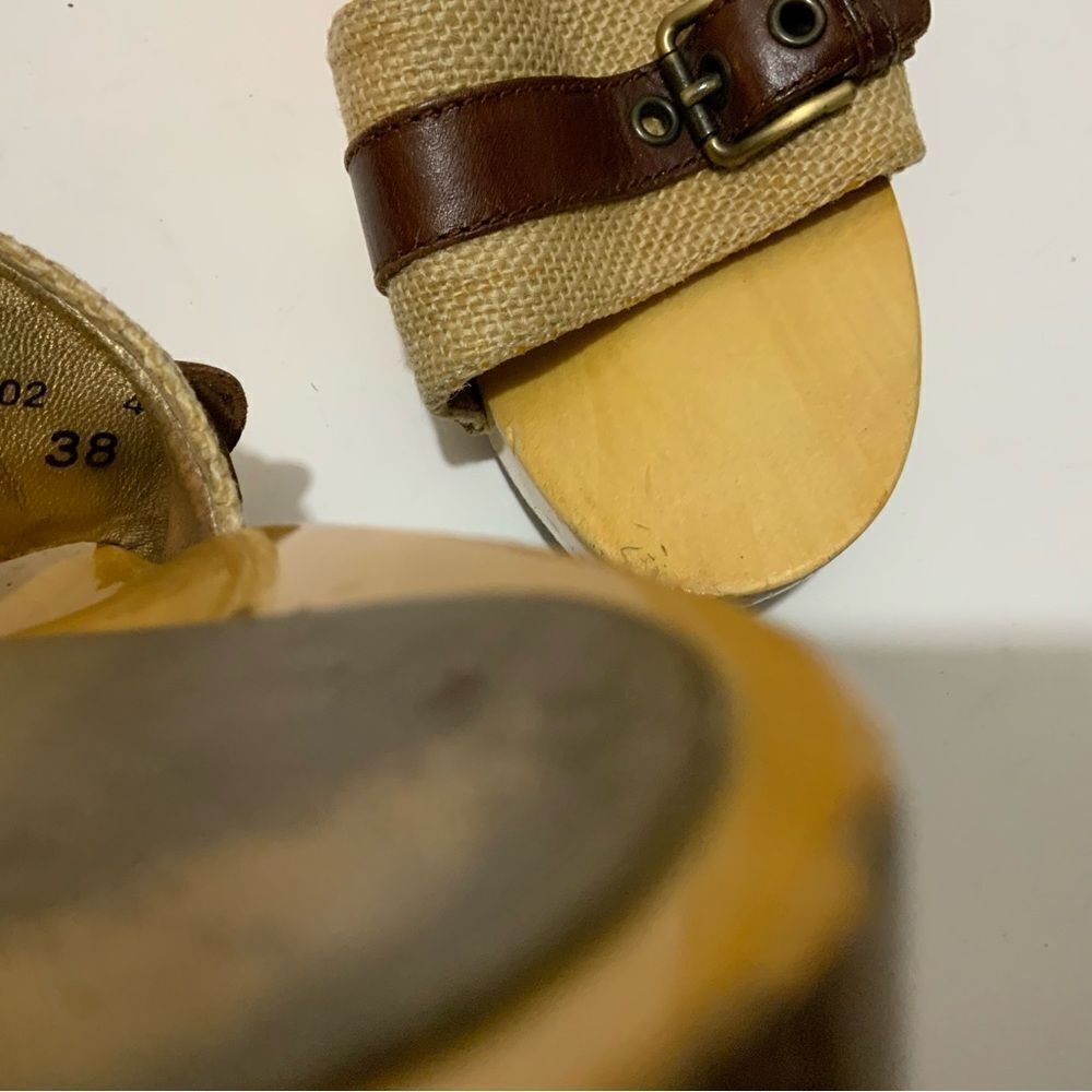 Vintage Dolce & Gabbana wood platform sandals 38 - Picture 10 of 10